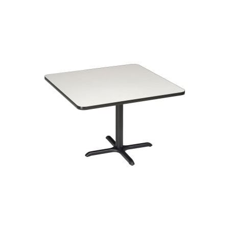 National Public Seating Interion 36 Square Restaurant Table, Gray CTXB36QGY